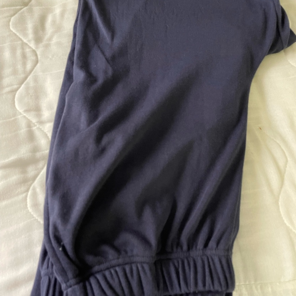 Navy pull on pants with pockets ! Size 14/16 - Picture 3 of 5